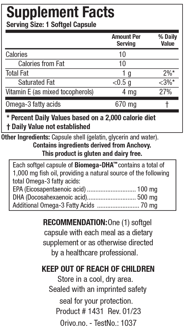 Biomega-DHA™ – Biotics Research