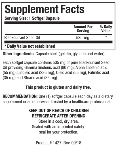 Blackcurrant Seed Oil