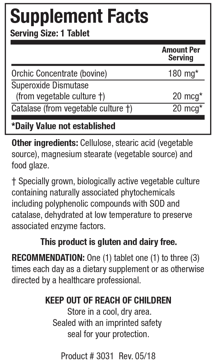 Cytozyme Orchic™ (Raw Orchic)