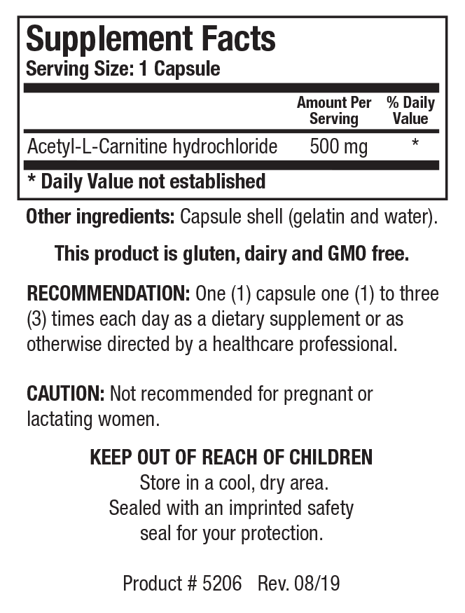 Acetyl-L-Carnitine | Biotics Research Acetyl-L-Carnitine | Biotics Research