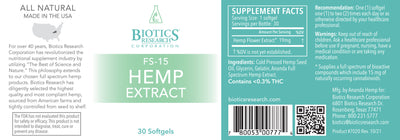 FS-15 Hemp Extract (Caps)